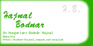 hajnal bodnar business card